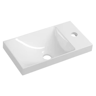 Tvättställsskåp Lunelle Rustik Furu 40 cm med Handfat Vit