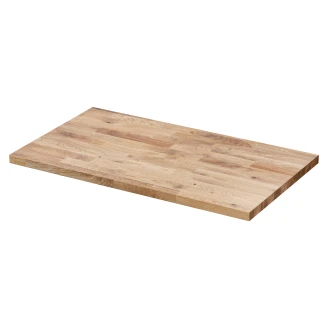 Tvättställsskåp <strong>Elara</strong>  Vit Matt 70 cm & Handtagen Guld med Top Ek Trä