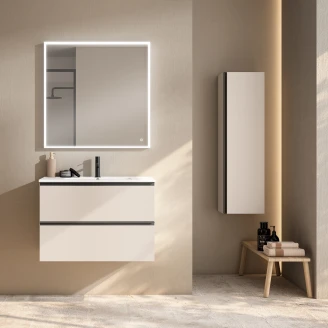 Högskåp Luna Beige Matt