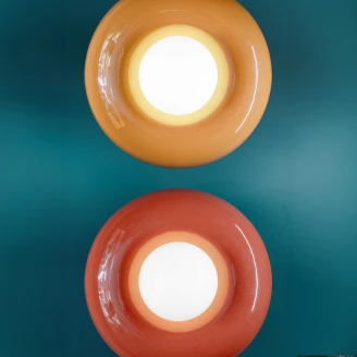 Ferroluce Vägglampa Bumbum Gul