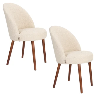 Dutchbone Set med Stol <strong>Barbara</strong>  Beige 2 st
