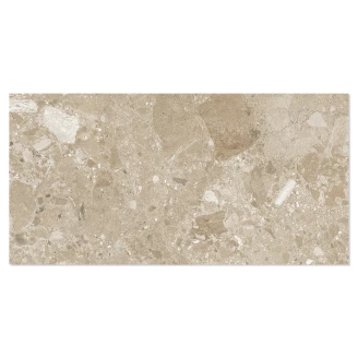 Klinker <strong>Vento</strong>  Mörkbeige Satin-Polimat 60x120 cm