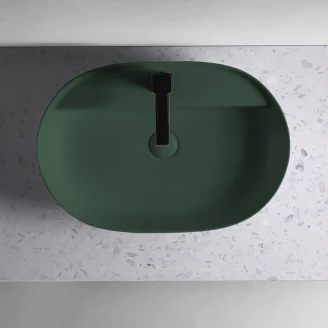Bänkskiva Bloc Terrazzo Vit Matt 100 cm