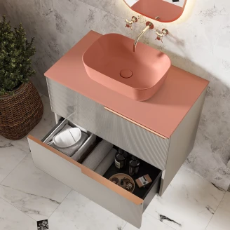 Bänkskiva Bloc Rosa Matt 60 cm
