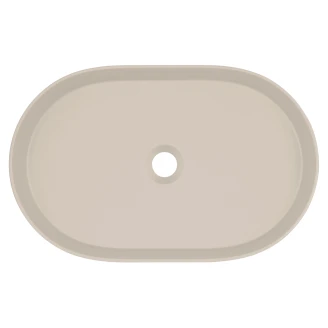 Tvättställ Oval <strong>Silia</strong>  Beige Matt 55x35 cm