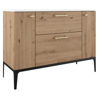 Tvättställsskåp Guld <strong>Ombra</strong>  Trä Ljus 120 cm med Handfat Vit & Ben
