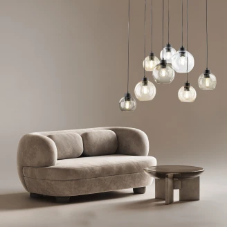 Hängande Lampa <strong>Flamma</strong>  Transparent Färgrik Blank