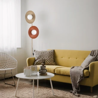 Golvlampa Solin Tegelröd Matt