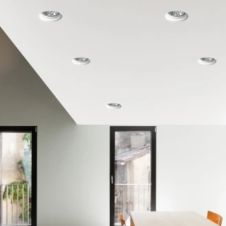 Nova Luce Spotlight <strong>Cosimo</strong>  Vit Betong Ø 10 cm