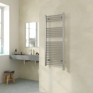 El Handdukstork 400 W <strong>Ardent</strong>  Svart Matt 60x120 cm