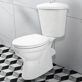 Toalett <strong>Funkia</strong>  Vit Blank P-lås