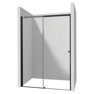 Duschhörn med Skjutdörr <strong>Kerria Plus</strong> 180 + 90 cm Svart Matt