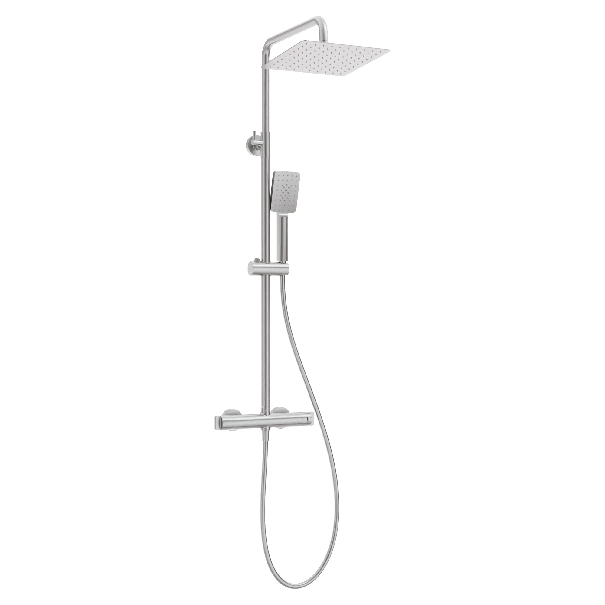 Takduschset med Duschblandare Therm Krom Matt med Termostat