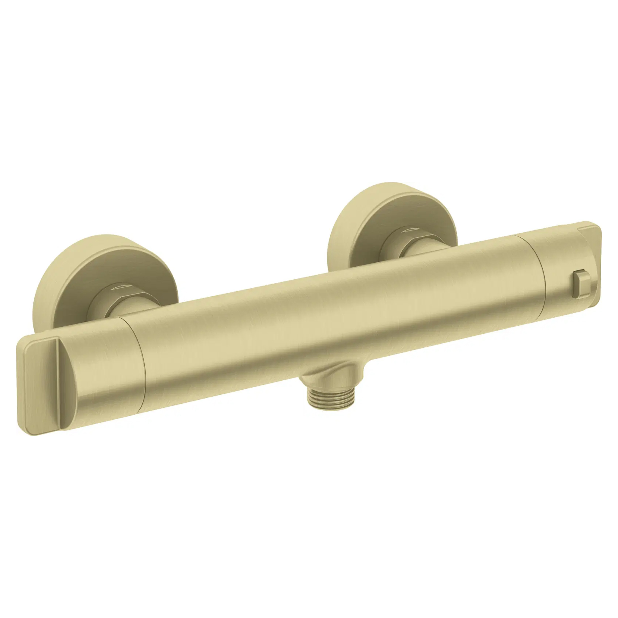 Duschblandare Therm Borstat Guld Matt med Termostat