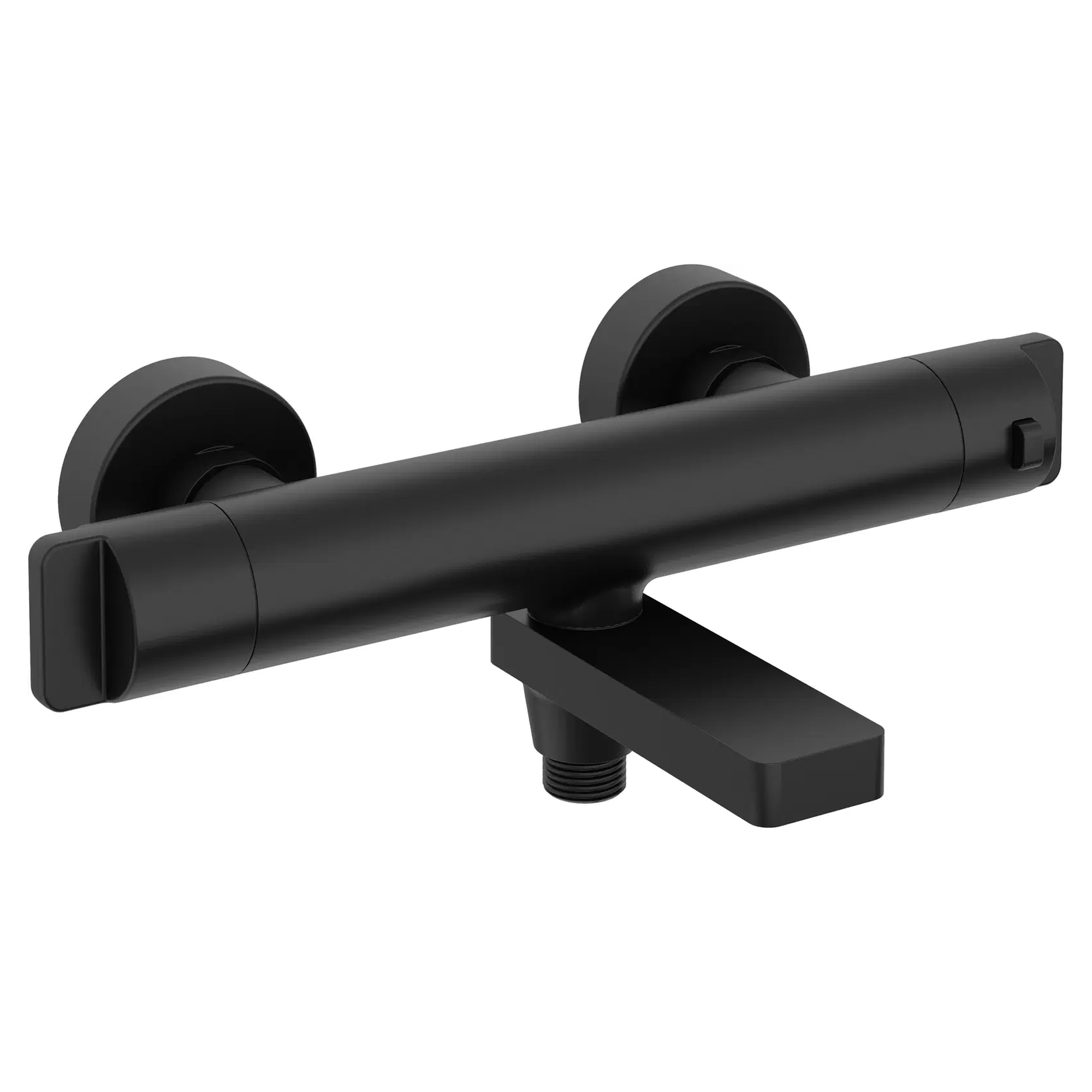 Badkarsblandare Therm Svart Matt med Termostat