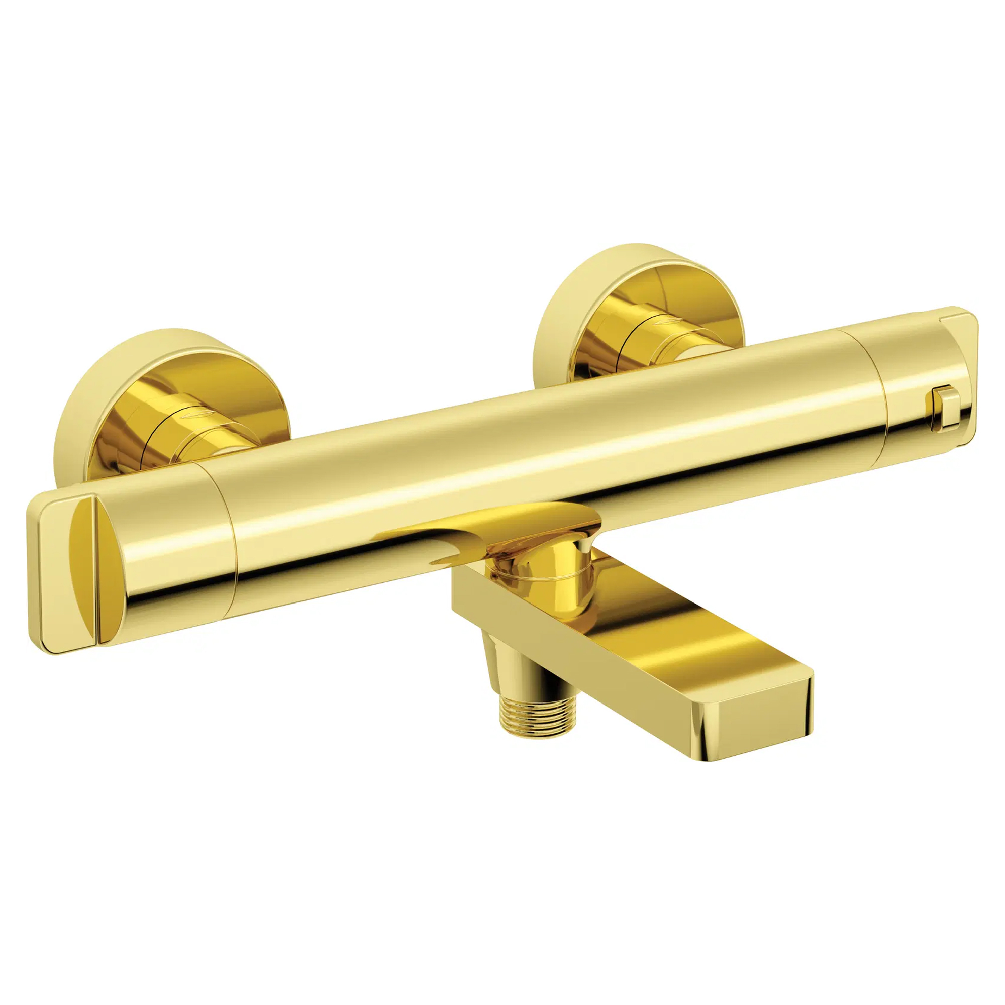 Badkarsblandare Therm Guld Blank med Termostat