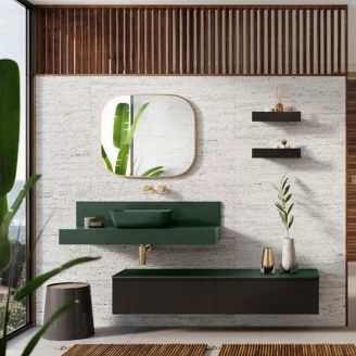 Bänkskiva Bloc Grön Matt XL 100 cm