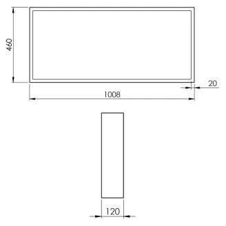 Bänkskiva Bloc Rosa Matt XL 100 cm
