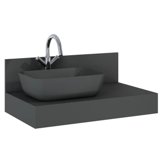 Bänkskiva Bloc Antracit Matt XL 80 cm