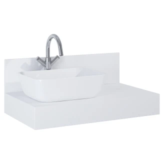 Bänkskiva Bloc Vit Matt XL 80 cm