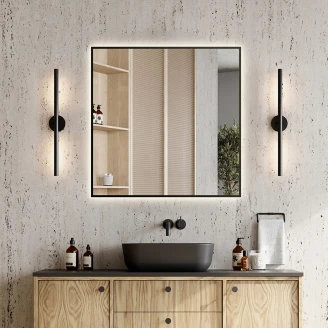 Spegel <strong>Lucora</strong>  Svart med Backlit 180x80 cm