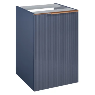 Sidoskåp med Korg <strong>Satin</strong>  Blå Matt