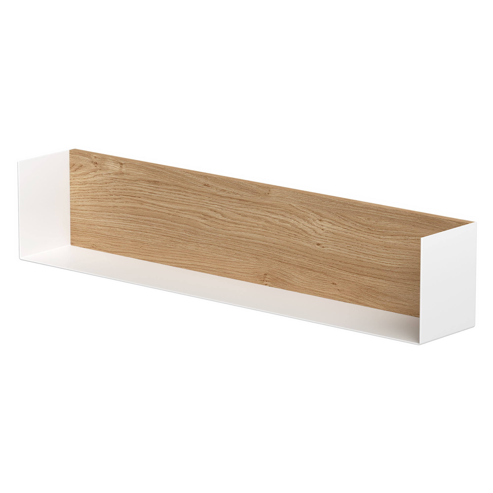Hylla Norrvi 60 cm Vit & Trä Light Oak Matt