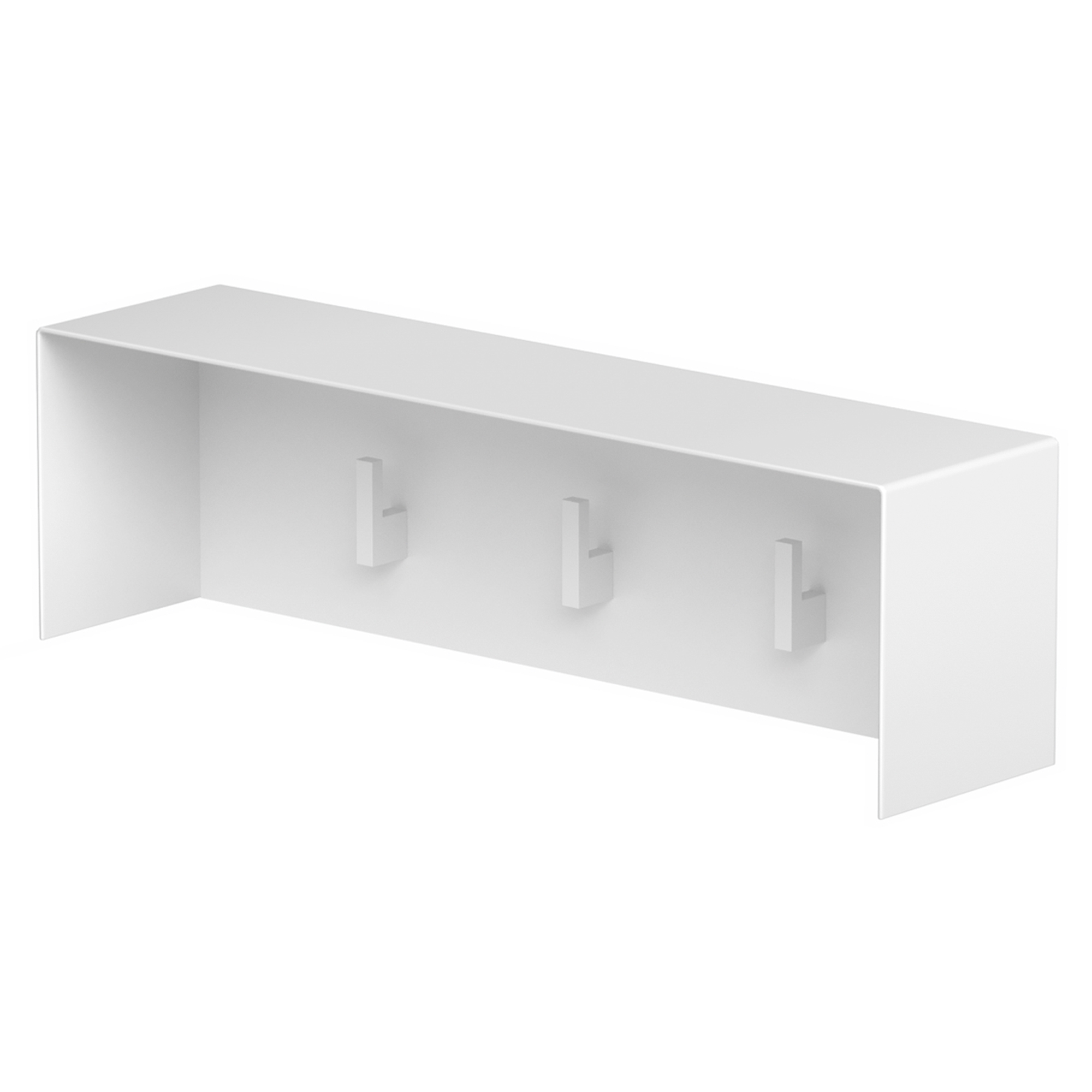 Klädhängare Norrvi 40 cm 3 Krokar Vit Matt