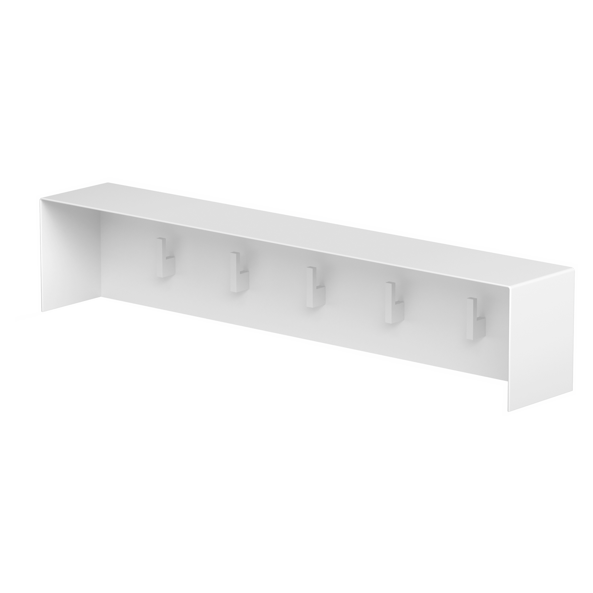 Klädhängare Norrvi 60 cm 5 Krokar Vit Matt