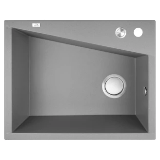 Granit Diskho <strong>Granu</strong>  Grå Matt 60x48 cm med Vattenlås