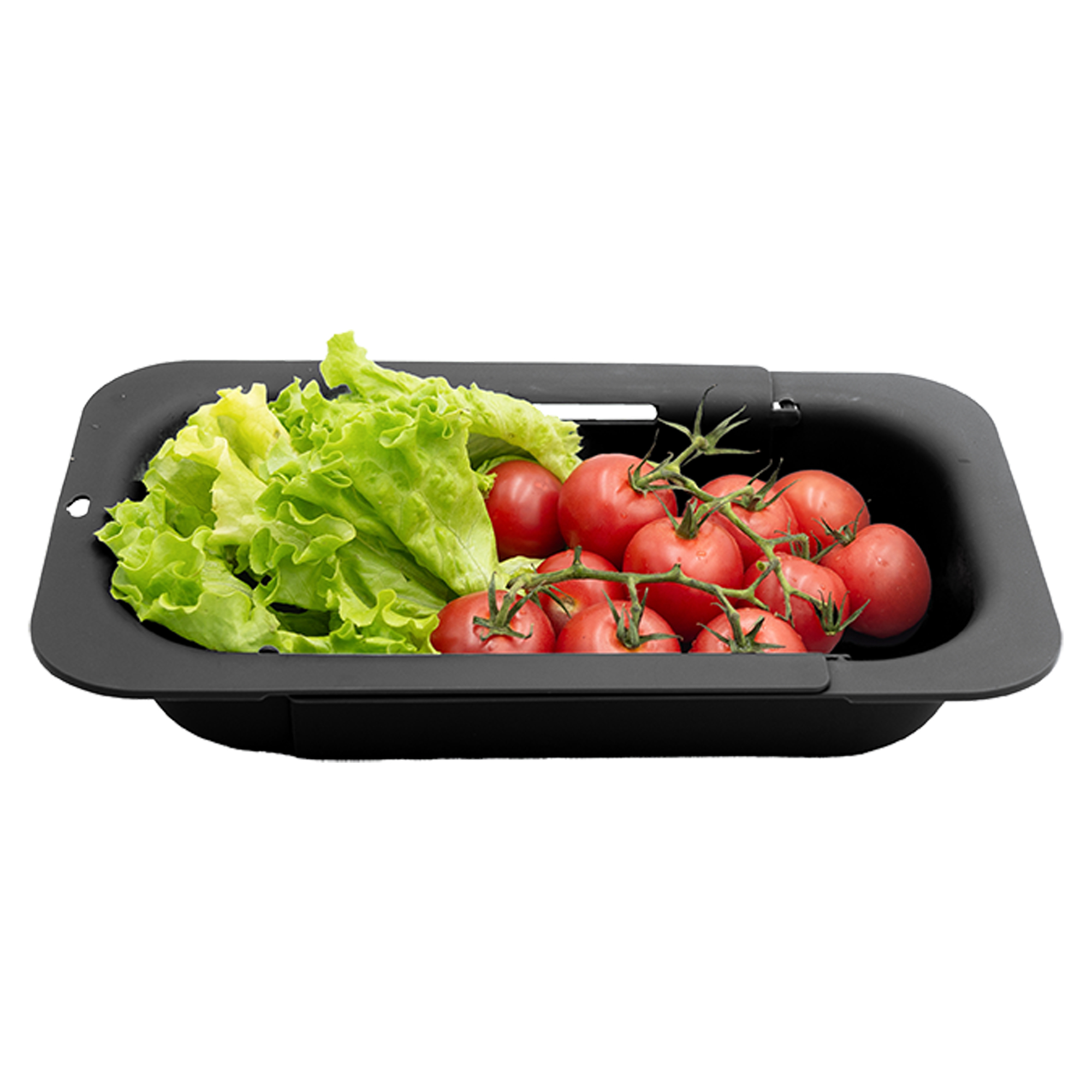 Durkslag Kitcho Svart Matt Utdragbar