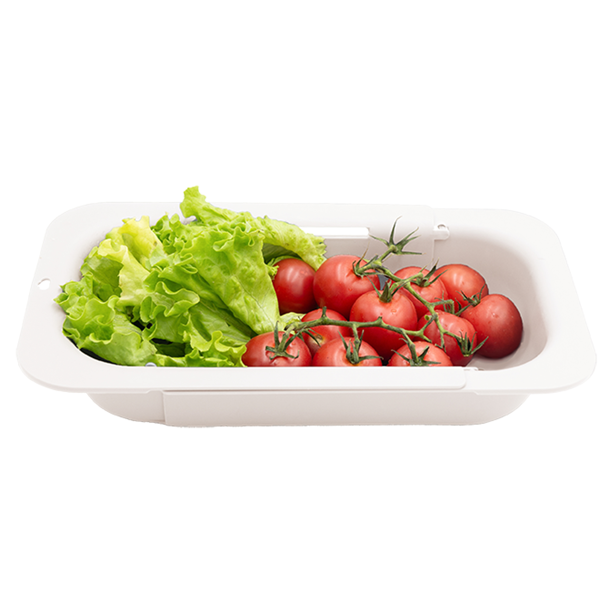 Durkslag Kitcho Vit Matt Utdragbar