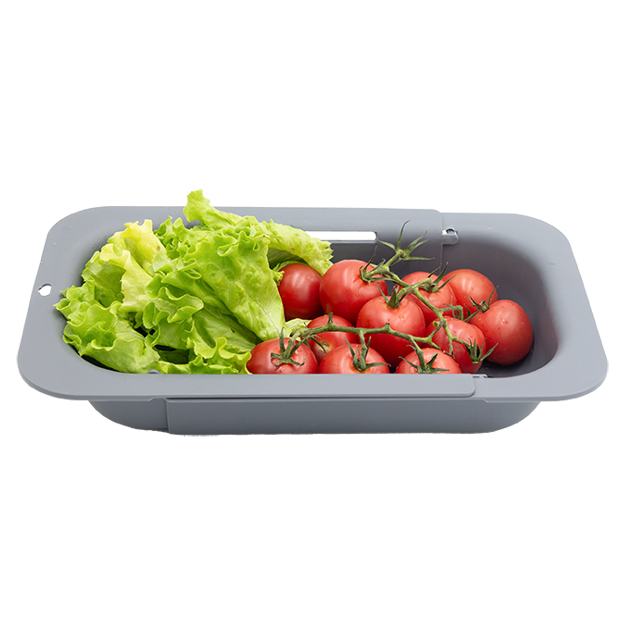 Durkslag Kitcho Grå Matt Utdragbar