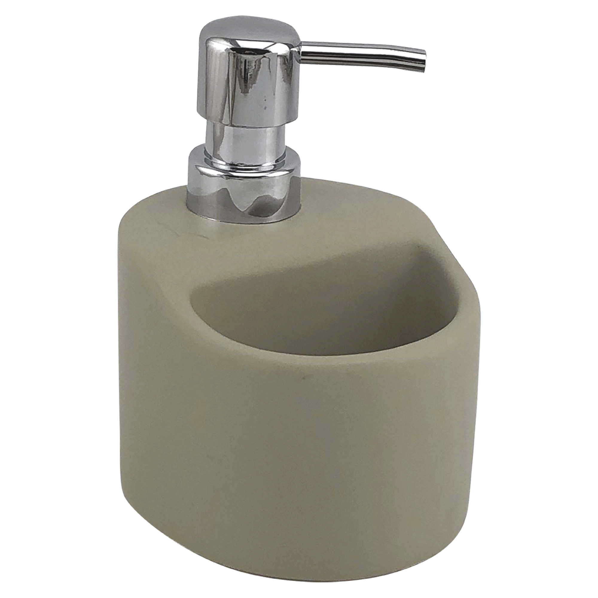 Keramisk Dispenser Scrub Beige-Krom Matt