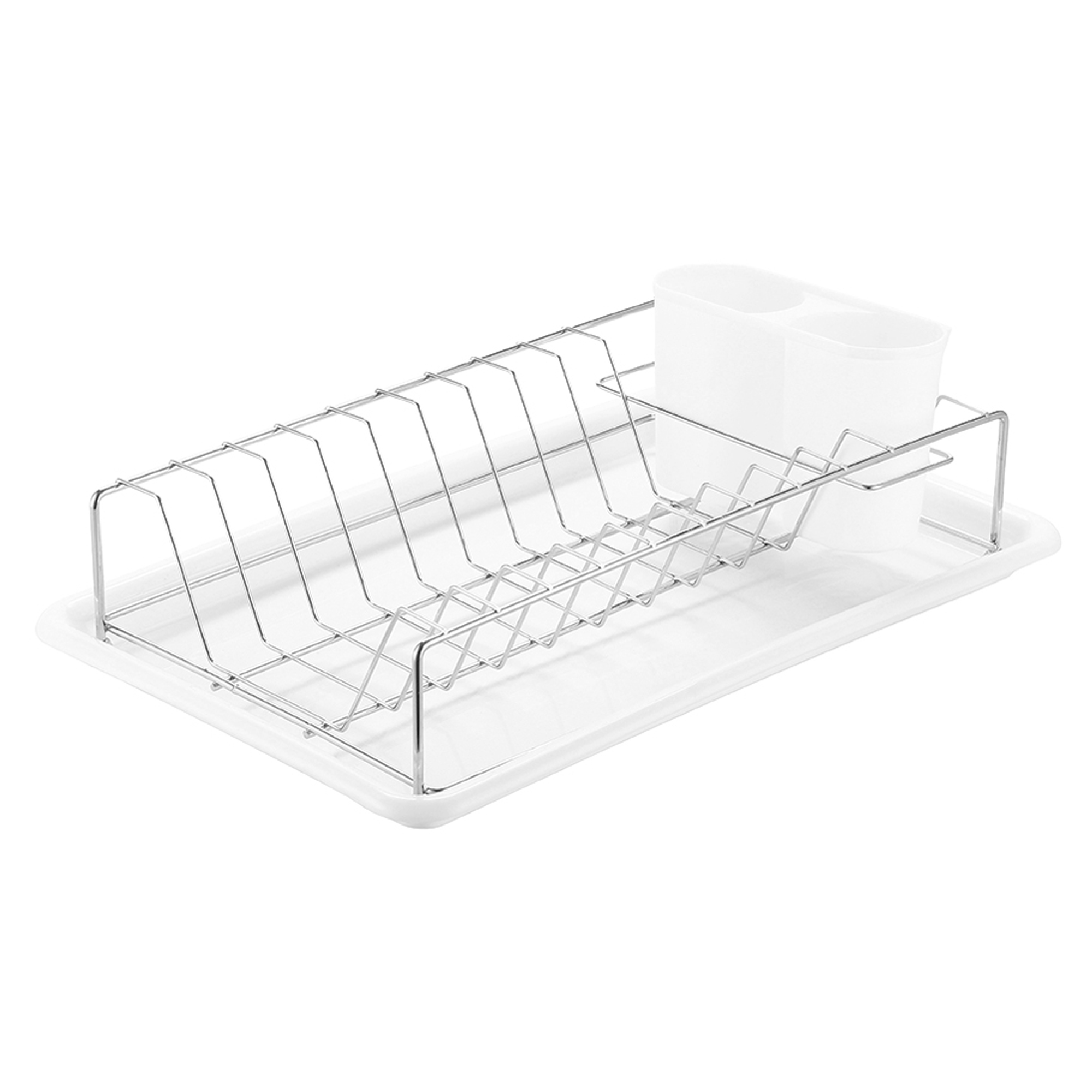 Diskställ Kitcho Vit-Krom 38x25 cm