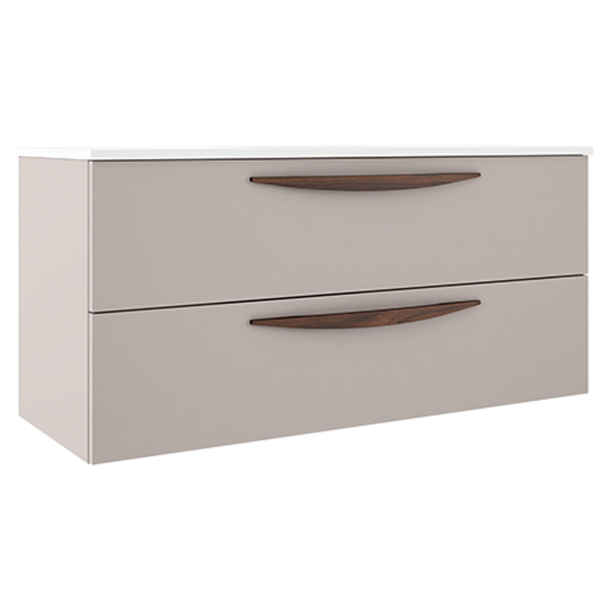 Tvättställsskåp Impero Beige Matt 120 cm med Handfat