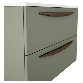 Badrumskommod <strong>Impero</strong>  Oliv Matt 120 cm med Handfat