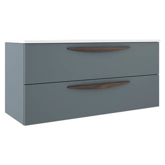 Tvättställsskåp <strong>Impero</strong>  Blå Matt 120 cm med Handfat