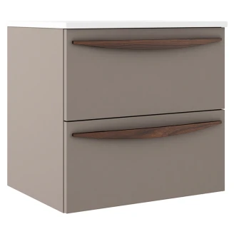 Tvättställsskåp <strong>Impero</strong>  Grå Matt 60 cm med Handfat