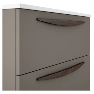 Badrumskommod <strong>Impero</strong>  Grå Matt 120 cm med Handfat
