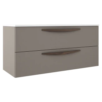 Dubbelt Tvättställsskåp <strong>Impero</strong>  Grå Matt 120 cm med Handfat