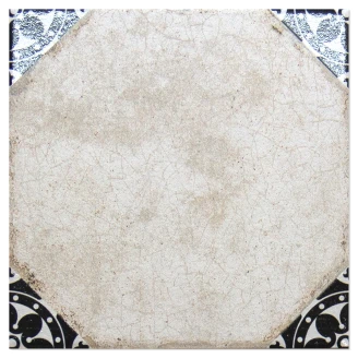 Klinker <strong>Veranda</strong>  Vit-Svart Matt-Blank 23x23 cm