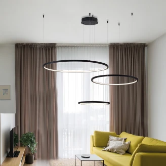 Nova Luce Hängande Lampa <strong>Purple</strong>  Svart Ø 130 cm