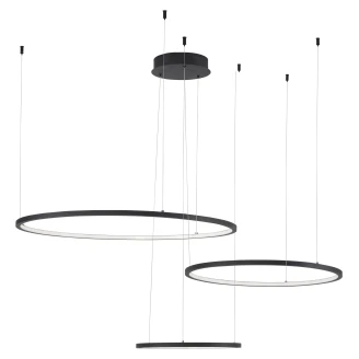 Nova Luce Hängande Lampa <strong>Purple</strong>  Svart Ø 130 cm