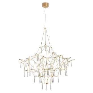 Nova Luce Hängande Lampa <strong>Goro</strong>  Transparent, Guld