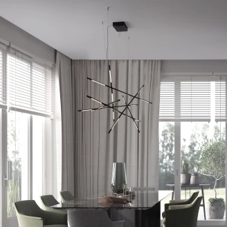 Nova Luce Hängande Lampa <strong>Raccio</strong>  Svart