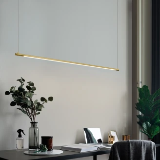 Nova Luce Hängande Lampa <strong>Elettra</strong>  Guld 120 cm