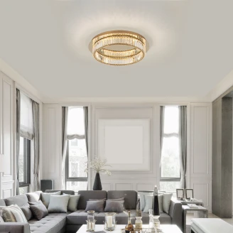 Nova Luce Taklampa Aurelia Guld Ø 60 cm