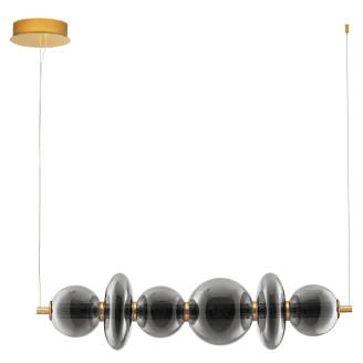 Nova Luce Hängande Lampa <strong>Navi</strong>  Mörkgrå, Guld