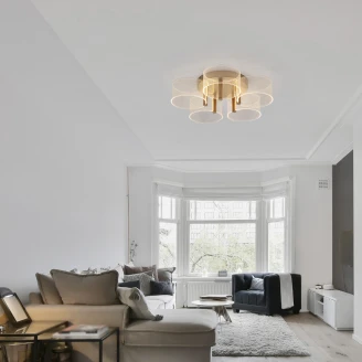 Nova Luce Taklampa <strong>Gatlin</strong>  Mässingsguld M